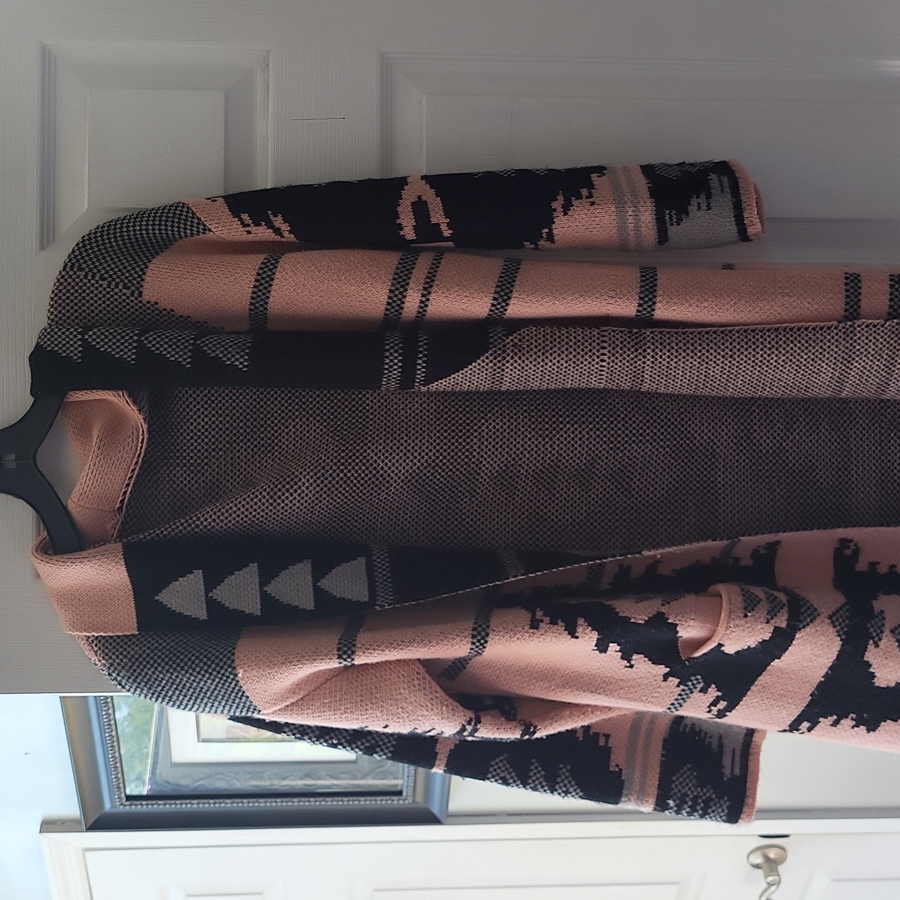 Patterned Sweater Jacket